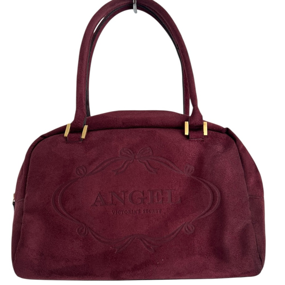 Victoria’s Secret velvet tote makeup travel bag